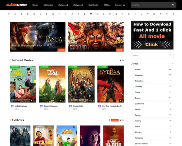 Find the latest movies from all the major industries